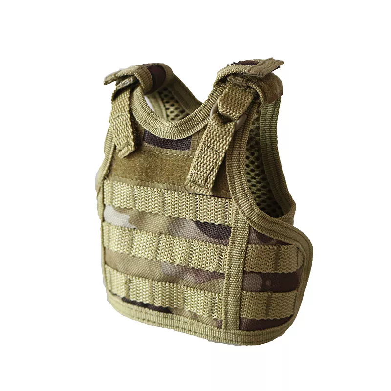 Ensemble de bouteilles de protection durables réglables, Mini gilet tactique Molle 