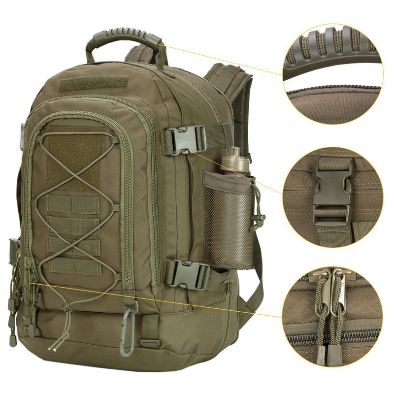 Sac à dos extensible de randonnée tactique 39L-60L 