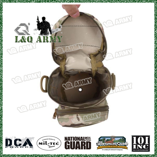 Militray tactique Molle fermeture éclair bouteille d'eau pochette d'hydratation sac transporteur 